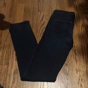 Dark wash AG jeans, the prima midrise cigarette cut